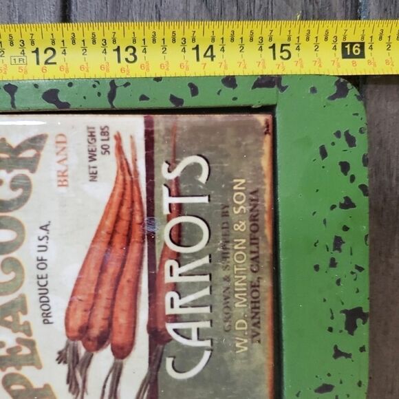 Wooden kitchen decor by Debbie DeWitt 20 LX 5 5w in green distresses wood paddle - Picture 6 of 11